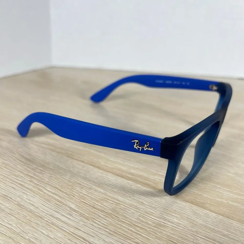 Ray-Ban JR RJ9069S 7060/80 Sunglasses Blue Rubber FRAME 48-16-130 Excellent Cond